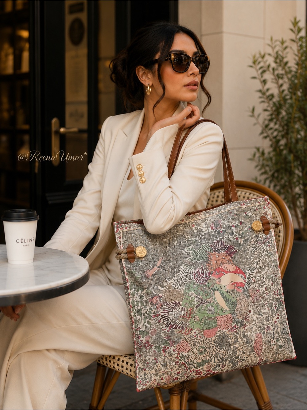 H Woodland Fantasy Print Tote Bag – Large Shopper | New